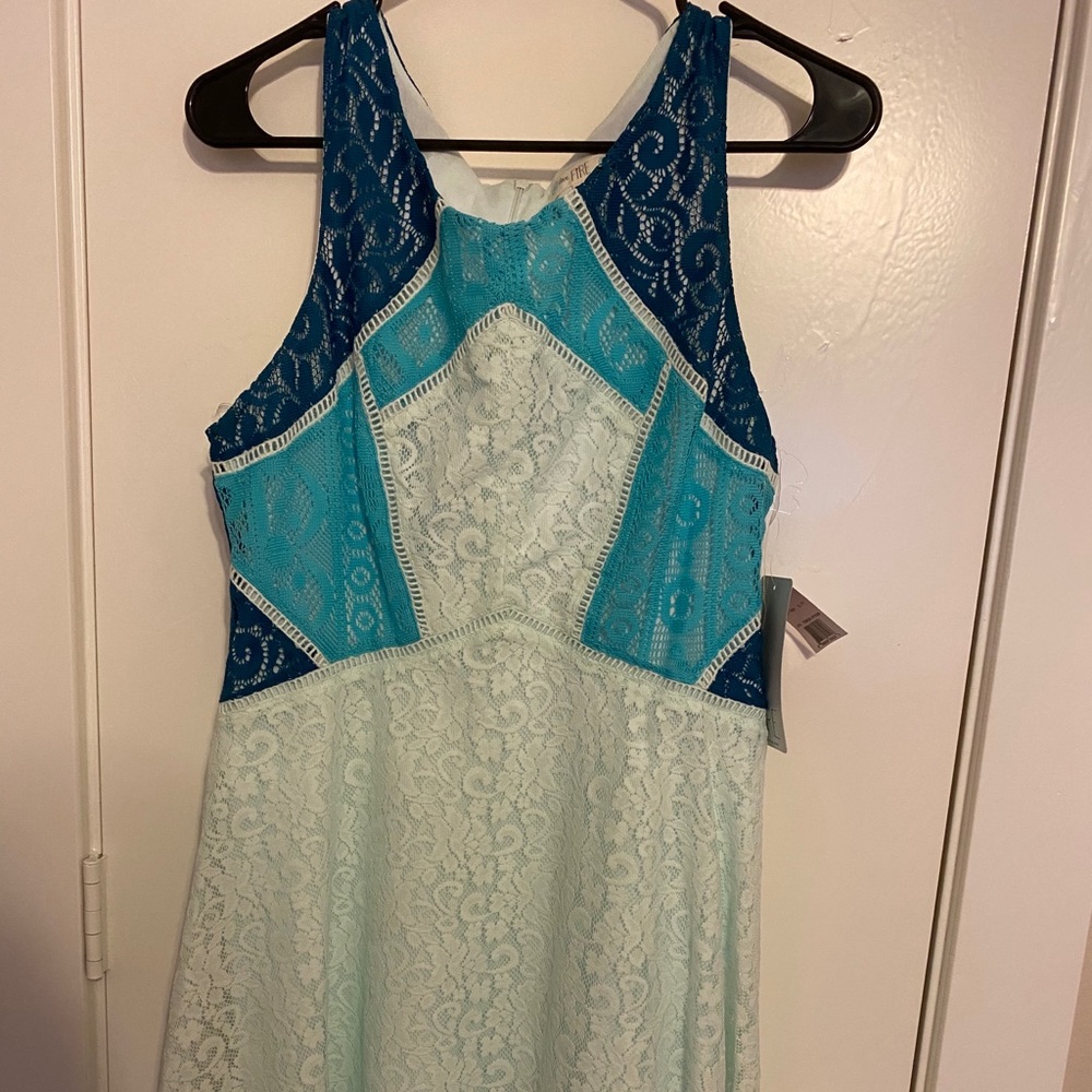 Multi-blue dress